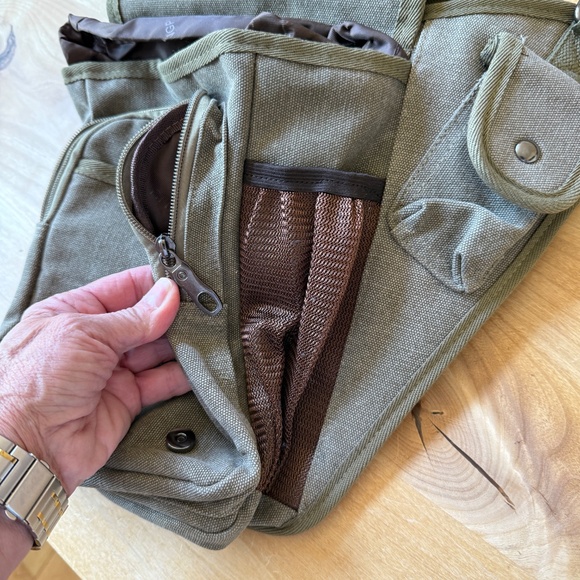 RU YI HUANG WESTERN US CATTLE SUBPACKAGE MESSENGER SATCHEL CANVAS NEVER USED - Picture 11 of 12